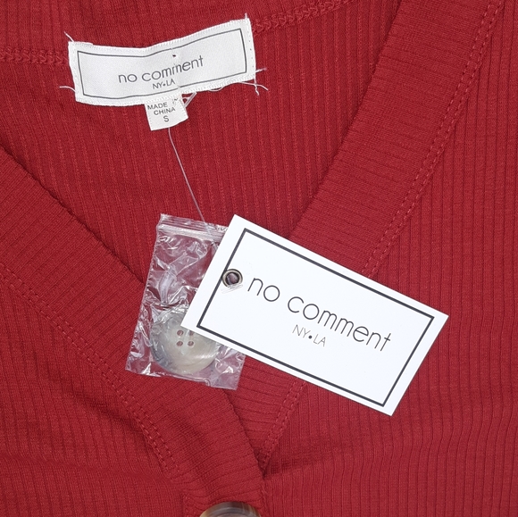 🧡 No Comment Womens Ribbed Dress - Picture 5 of 6